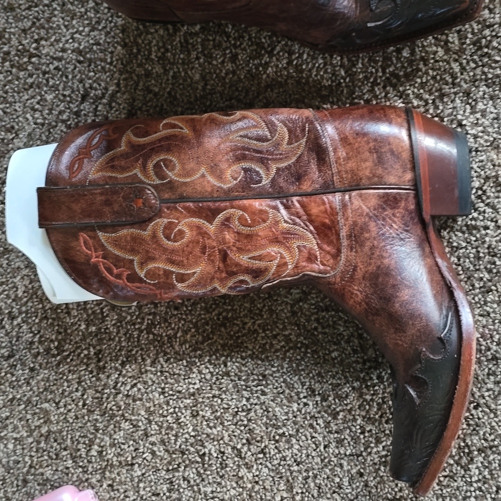 Women's clay Santa fe cowboy boots - Picture 4 of 11